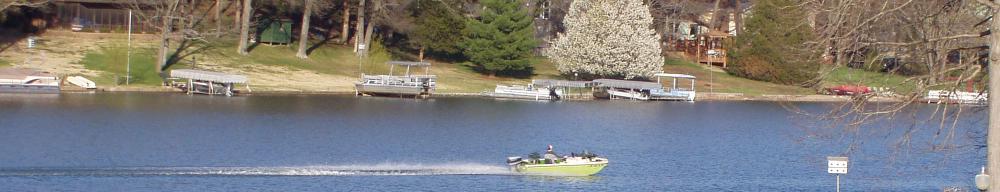 Bradford pear and boat