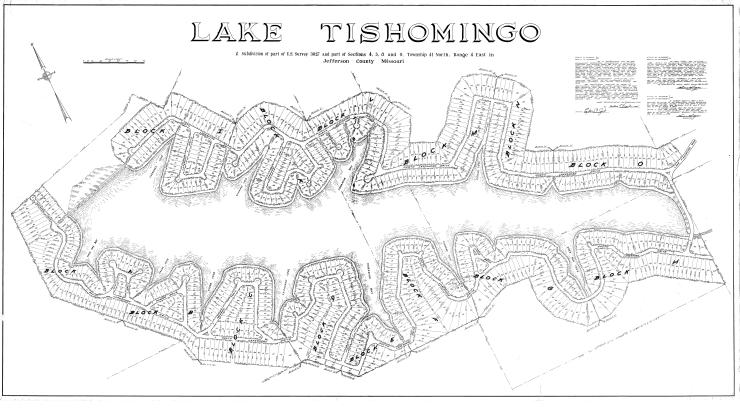 Lake Tishomingo plat